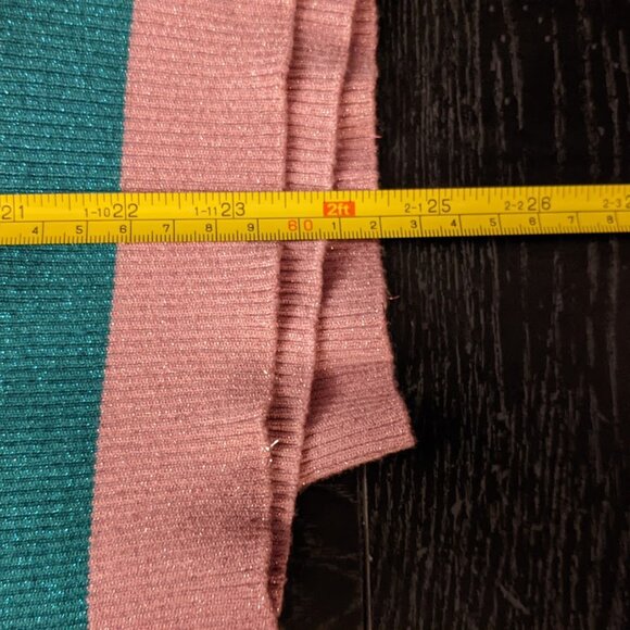 Sparkle Striped "Nine West" Sweater Size XL - Picture 7 of 11